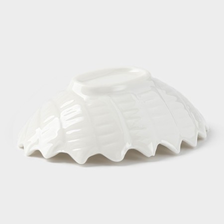 Ceramic "shell", 9 × 7 × 3 cm, white color-3