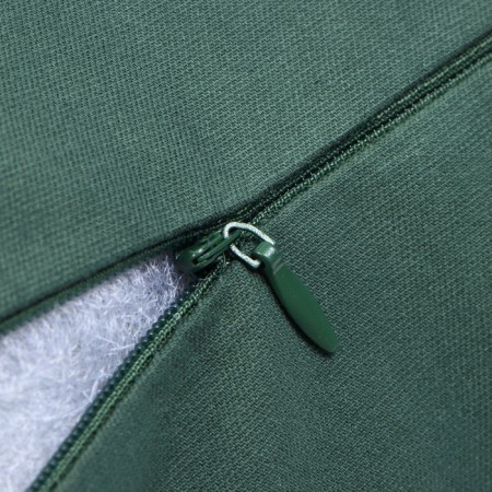 Ethel pillow, 45x45+1 cm, dark green, 100% cotton-5