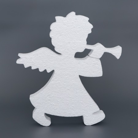 Suspension "Angel of Christmas", 34 x 3 cm, white shine-1