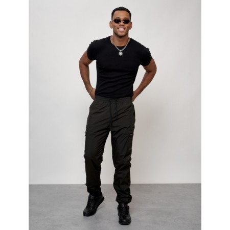 Sports male winter, size 52, dark gray color-9