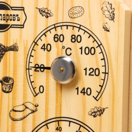The thermometer-gigrometer "plate", wood-9