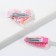 Hair clips "Fold your heart", 2 pcs. (shaker)