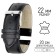 Watch strap, 22 mm, harness 80 mm, larynx 120 mm, genuine leather, black