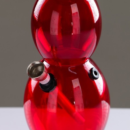 Bong, H-34 cm, "pyramid", acrylic, mix-1