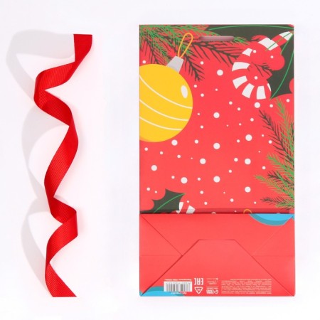 Gift package with the tape "I hurry to you", 13 x 23 x 7 cm, New Year-5