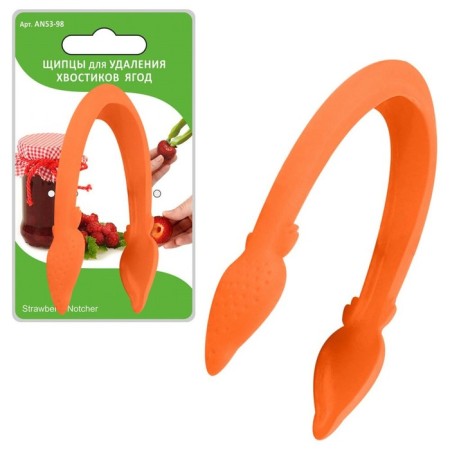 Forceps for removing the core and ponytails of berries, color mix