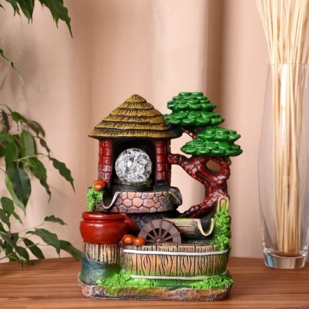 Fountain "House under the tree" 14x19x25 cm (with a stand)