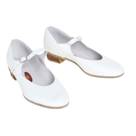 Folk -folk shoes, length on insole 26 cm, white color
