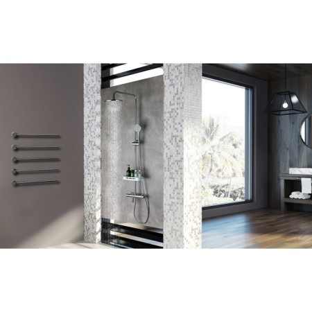 Lemark Yeti LM7010C bath mixer, single -leaf, tropical shower, thermostat, chrome-3