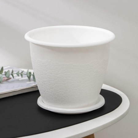 Pot with the Podon "Rosalia" 3.2 l, the color is white-1