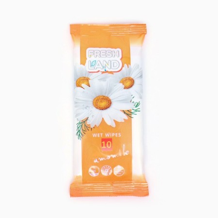 Wet napkins "Freshland" hygienic, with an antibacterial effect, 10 pcs.-2