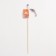 Teaser - fishing rod "mouse with a bell" on a wooden stick