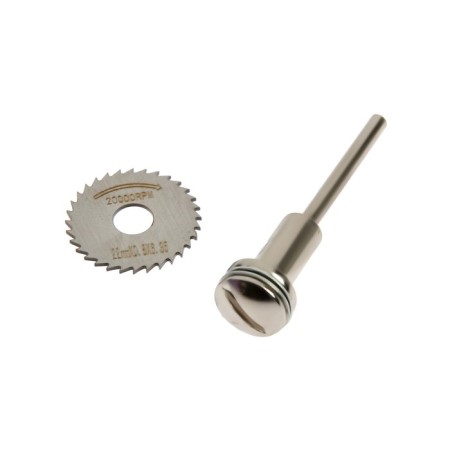 The circle of cutting for engravers and drill tundra, 22 mm + adapter 3.2 mm