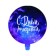 Follicated balloon 18 "Space Birthday", circle