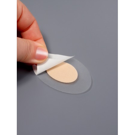 Protective plate d/legs on CL based (nab 10pcs price for nab) 4.4*6.8 cm transparent/beige-1