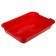 Medium toilet without a mesh 36 x 26 x 6.5 cm, red
