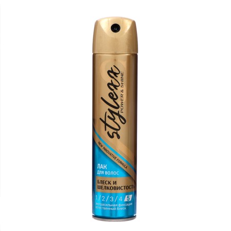 Hair varnish Stylexx shine and silkiness + Extrashive fixation, 250 ml