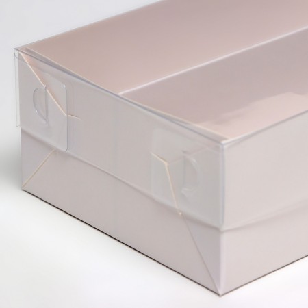 Box for Makarun, with a lodge, white 16.5 x 10.5 x 5.5 cm-2
