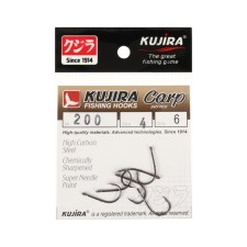 Carp hooks Kujira Carp 200, BN color, No. 4, 6 pcs.