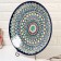 Largan Rishtan ceramics "Patterns", 42 cm, blue