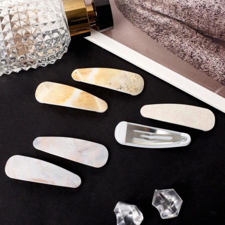 Invisibility for Herty hair (set 6 pcs) marble, 5.5 cm, mix-1