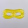 Gel mask for the area around the eyes, 17 × 7.5 cm, yellow color