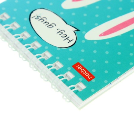 Notepad A7, 40 sheets on the crest "Cool hares", cover Crossed cardboard-2