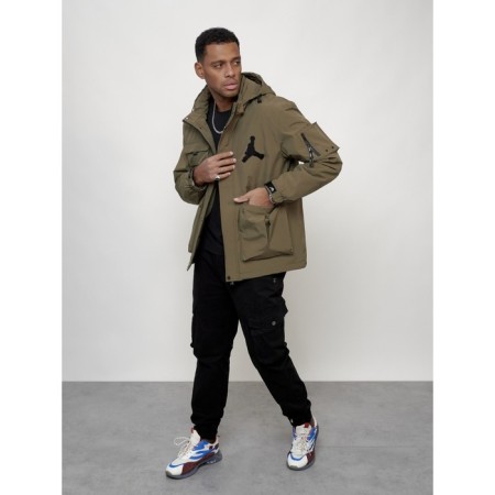 Sports male jacket, size 58, dark beige color-12