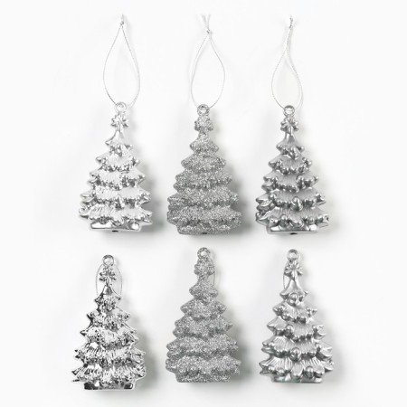 Christmas tree toy New Year's "Christmas trees", for the New Year, silver color-1