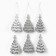 Christmas tree toy New Year's "Christmas trees", for the New Year, silver color