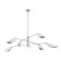 Suspended EVOLUCE lamp. Sle1254-103-06. Alton. 6x60 W, E14, 127.5x127.5x115.5 cm, silver color