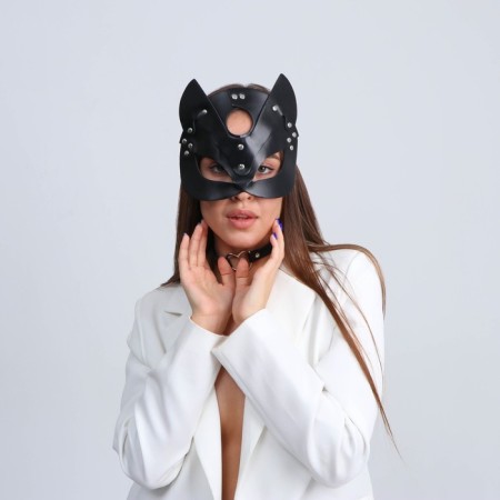 Carnival set "Strict pussy", (mask+chocker)-2