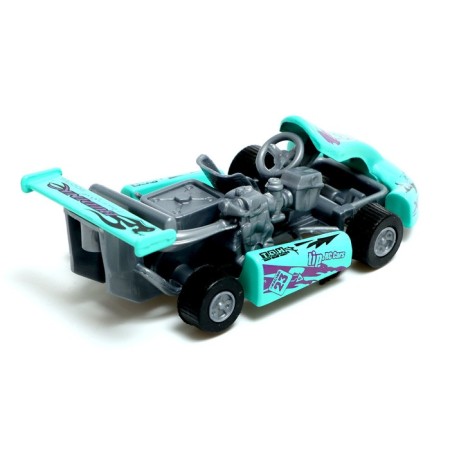 Metal machine "Karting", inertia, color mix-2
