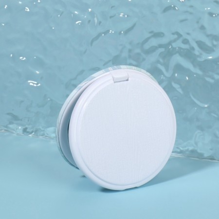 Folding mirror "tenderness", d = 7.5 cm, turquoise color-4