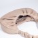 Women's bag El Masta with a zipper, beige color