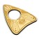 Spiritic board for calling spirits, field (42x55 cm), wooden runner, 16+