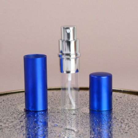 Perfume bottle, with a spray, 10 ml, blue color-5