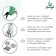 Sangh yoga hammock, 250 × 140 cm, green color