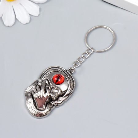 Breek Metal "Skull - Silence" silver mix 4x2.5 cm-2