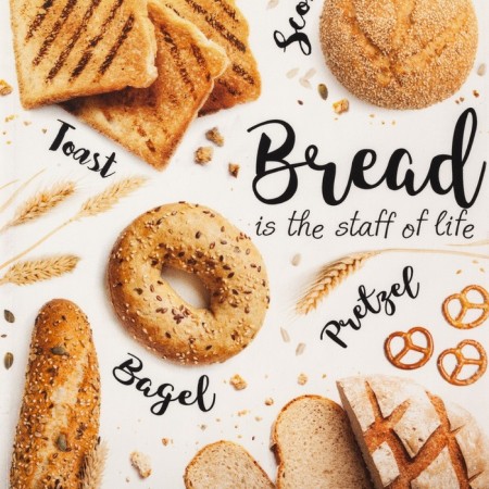 Kitchen towel "Fresh Bread" 40x73 cm, 100% cotton, sarzha 190 g/m2-2