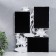 Photo frame plastic in 3 photos 10x15 cm "Lotuses" White 36x27 cm
