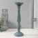 Summary tree on 1 candle "Flower column" gray-lilac 10x10x37 cm