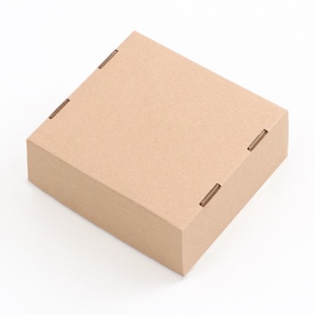 The box is folding, the lid is, brown 17 x 17 x 8 cm-1