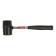Kiyanka scrap, metal rubberized handle, black rubber, 300 g