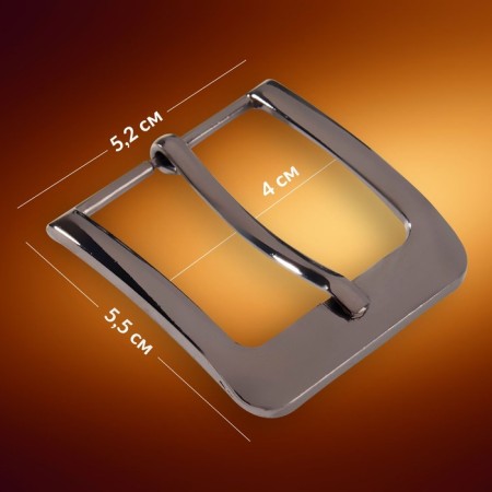 A belt buckle, 5.5 × 5.2 cm, 40 mm, black nickel color-1