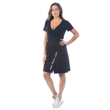 Dress with smell, size 44, black color-5