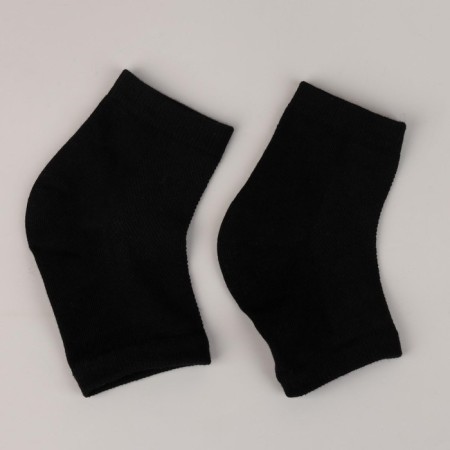 Pediciers, moisturizing, with silicone inserts, 16 × 8.5 cm, One size, black color, black-5