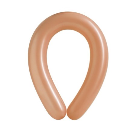 Latex Twisting Ball 350, Macarun, set 10 pcs., Brown color