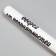 Bit varnished "amulet from troubles", white with a black inscription, 65 cm