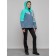 Ski jacket female, size 46, turquoise color